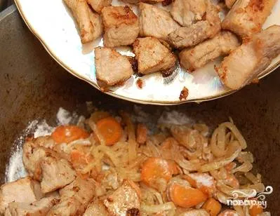 Sült krumpli hús a sütőben - lépésről lépésre recept fotók