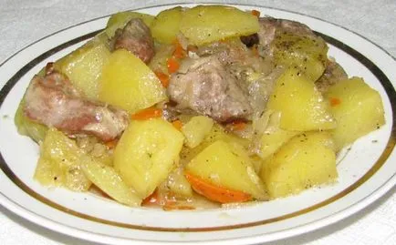 Sült krumpli hús a sütőben - húsételek - főételek - kedvenc receptek (francia) Sült krumpli hús a sütőben - húsételek - főételek - kedvenc receptek