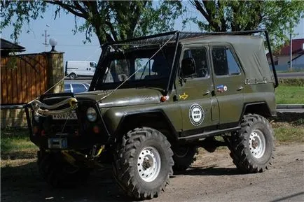Tuning UAZ-469 kezük fotók és videók a SUV-ok, felüljárók, terepjárók és pickup 2016-2017