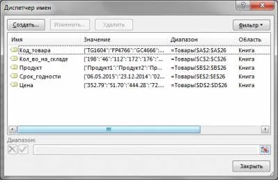 7 ok, hogy szeressük elnevezett tartományok - különféle eszközök excel - Excel - cikkek Directory -