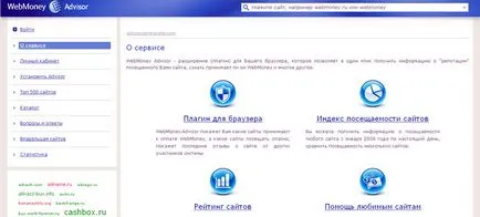 Advizor WebMoney rendszer