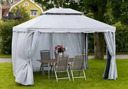 Pavilonok saját kezűleg, így grill, fémből, fából, hogyan lehet a rendszer szakaszos