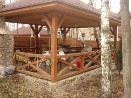 Pavilonok saját kezűleg, így grill, fémből, fából, hogyan lehet a rendszer szakaszos