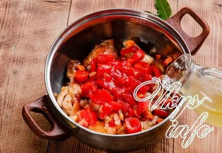 Chakhokhbili csirke grúz recept lépésről lépésre fotók