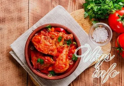 Chakhokhbili csirke grúz recept lépésről lépésre fotók