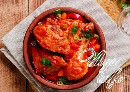 Chakhokhbili csirke grúz recept lépésről lépésre fotók