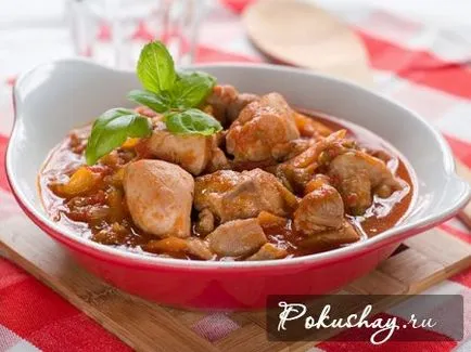 Chakhokhbili csirke Grúz klasszikus recept lépésről lépésre fotók és videók