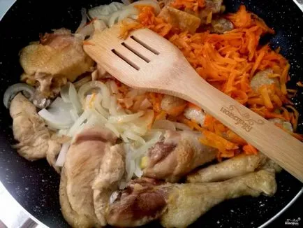 Chakhokhbili csirke Grúz - lépésről lépésre recept fotók