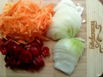 Chakhokhbili csirke Grúz - lépésről lépésre recept fotók