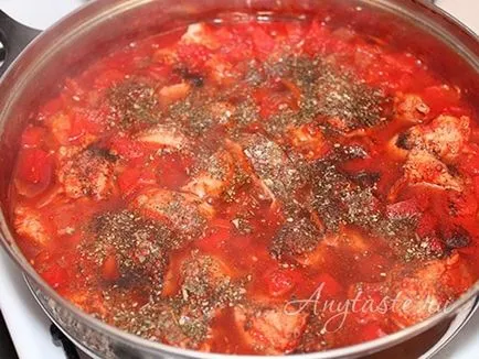 Chakhokhbili Chicken grúz-lépésre recept fotókkal, hogyan kell főzni
