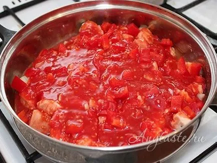 Chakhokhbili Chicken grúz-lépésre recept fotókkal, hogyan kell főzni