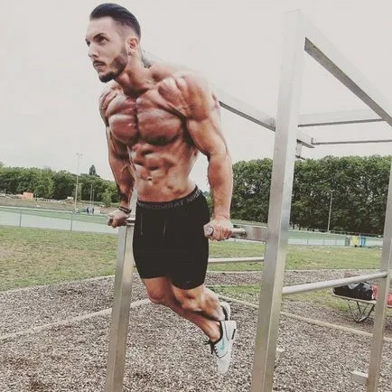 Bars, amely az izmok swing és a munka