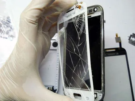 Mi van, ha a törött képernyő egy érintőképernyős telefon