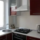 Tervezz egy kis konyha, a konyhában Hruscsov, javítsa az iskolai javítási saját kezébe