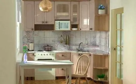 Kitchen belsőépítészeti hruschevke 6 nm (hruschevke) konyha lakberendezési hruschevke 6 négyzetméter