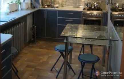 Tervezz egy kis konyha, a konyhában Hruscsov, javítsa az iskolai javítási saját kezébe