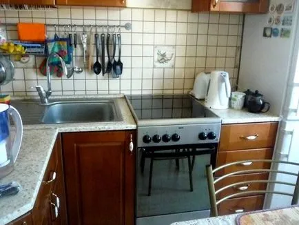 Tervezés egy kis konyha, a Hruscsov