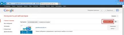 Add a sitemap a Google és Yandex
