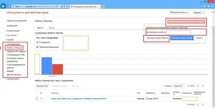 Add a sitemap a Google és Yandex