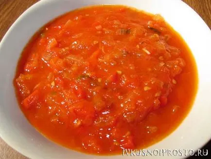 Házi paradicsomszósz - egy lépésről lépésre recept fotók, és finom és egyszerű