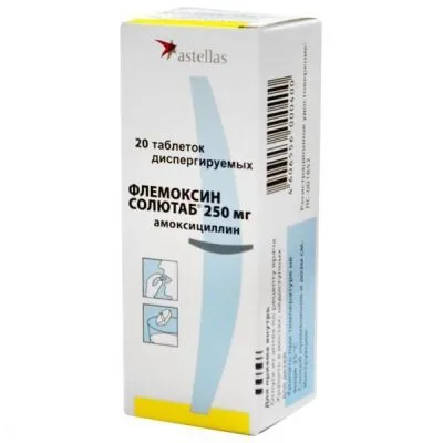 Flemoxin Solutab gyerekeknek, amely kezeli, használata és mellékhatások beadva (oldalsó) Flemoksin soljutab gyerekeknek, amely kezeli a használat és mellékhatások beadva