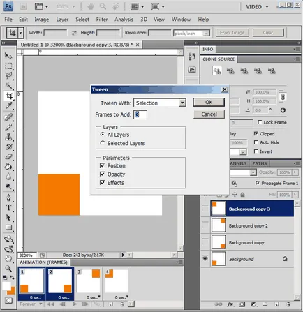 Photoshop, hogyan kell egy gif animáció