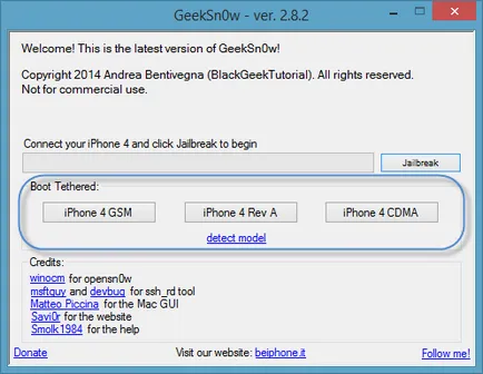 Geeksn0w lekötni jailbreak iOS 7
