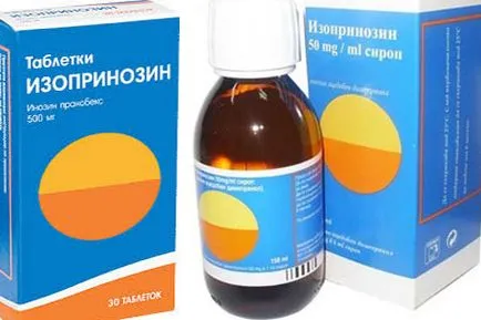 Izoprinozin utasításokat, indikációk, adagolás és analógjai, értékelés (adagolási) Izoprinozin utasításokat, az adagolásról, analógok, vélemények
