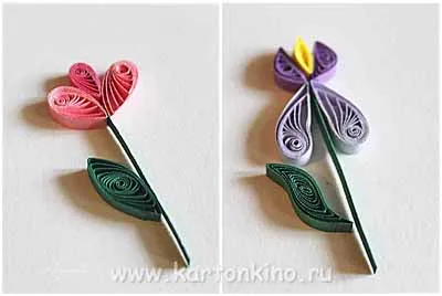 Hogyan Quilling virágok