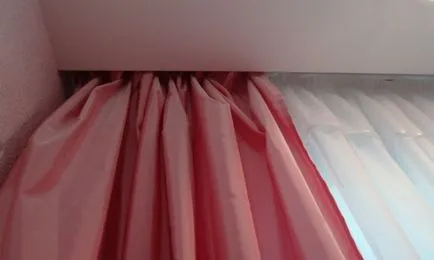 Telepítése karnisok a függöny