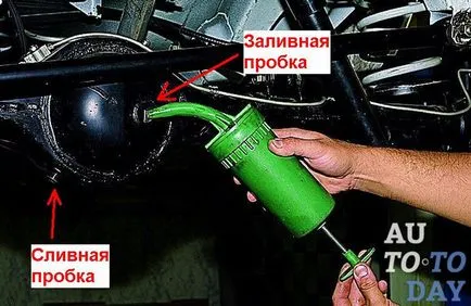 Hogyan változtassuk meg az olajat az osztómű chevrolet niva (olaj) Hogyan változtassuk meg az olajat az osztómű chevrolet niva
