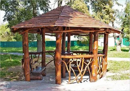 Hogyan építsünk egy pergola saját kezűleg - egy pavilon kerti fotó, rajzok, ábrák