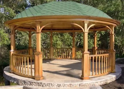 Hogyan építsünk egy pavilon az országban saját kezűleg