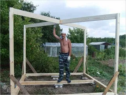 Hogyan építsünk egy pergola saját kezűleg - egy pavilon kerti fotó, rajzok, ábrák