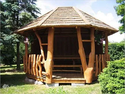 Hogyan építsünk egy pergola saját kezűleg - egy pavilon kerti fotó, rajzok, ábrák