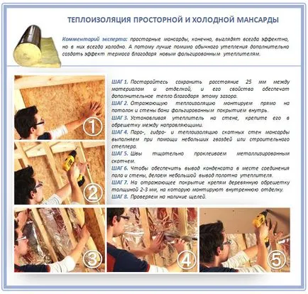 Melegítő a padlás belülről hogyan szigetelik a tetőt a tetőtérben