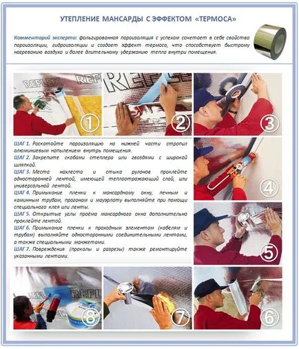 Melegítő a padlás belülről hogyan szigetelik a tetőt a tetőtérben