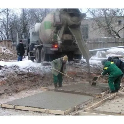 Hogyan kell főzni a téli beton