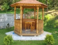 Hogyan készítsünk egy pavilon az országban saját kezűleg egy fotó a nyári és téli kerti házak különböző