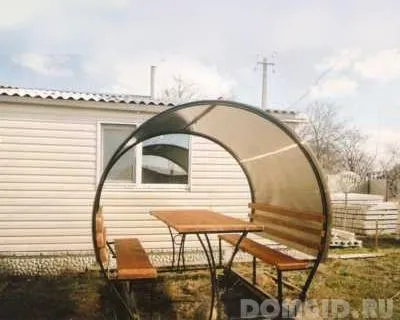 Hogyan készítsünk egy pavilon fémből kezeddel, fokozatosan épül egy pavilon (pavilon) Hogyan készítsünk egy pavilon fémből a kezüket, hogy egy pavilon szakaszokban