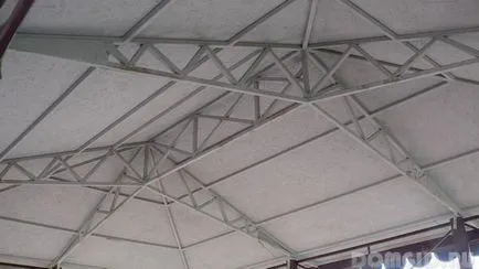 Hogyan készítsünk egy pavilon fémből a kezüket, hogy egy pavilon szakaszokban Hogyan készítsünk egy pavilon fémből a kezüket, hogy egy pavilon szakaszokban