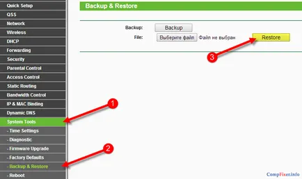 Hogyan állíthatom vissza a router (reset)