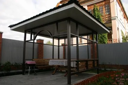 Hogyan készítsünk egy pavilon fémből a kezüket, hogy egy pavilon fázisban (fém) Hogyan készítsünk egy pavilon fémből a kezüket, hogy egy pavilon szakaszokban