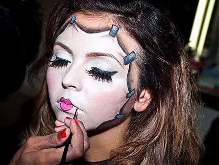 Hogyan készítsünk fehér arc Halloween kiválasztási szabályok és eljárások alkalmazása színben (szabályok) Hogyan készítsünk fehér arc Halloween kiválasztási szabályok és eljárások alkalmazása színek