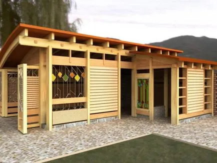 Hogyan készítsünk egy pavilon a kezét lépésről lépésre