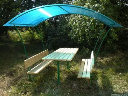 Hogyan készítsünk egy pavilon fémből a kezüket, hogy egy pavilon szakaszosan (hogy) Hogyan készítsünk egy pavilon fémből a kezüket, hogy egy pavilon szakaszokban