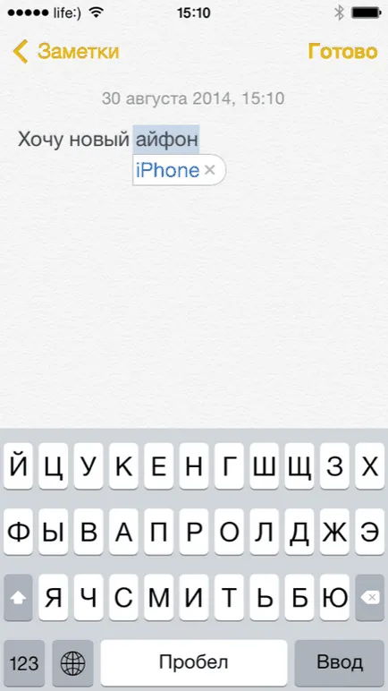 Iphone, hogyan kell állítani az összes beállítás egyszerre, a hálózati beállítások, billentyűzet szótár, otthon beállítások