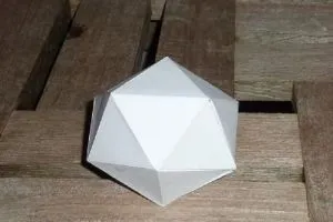 Hogyan lehet a papír icosahedron video órákat (papír) Hogyan lehet a papír icosahedron videó leckék
