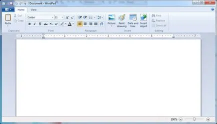 Hogyan készítsünk egy pár oldalt a WordPad