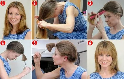 Hogyan készítsünk egy divatos hajvágás magát